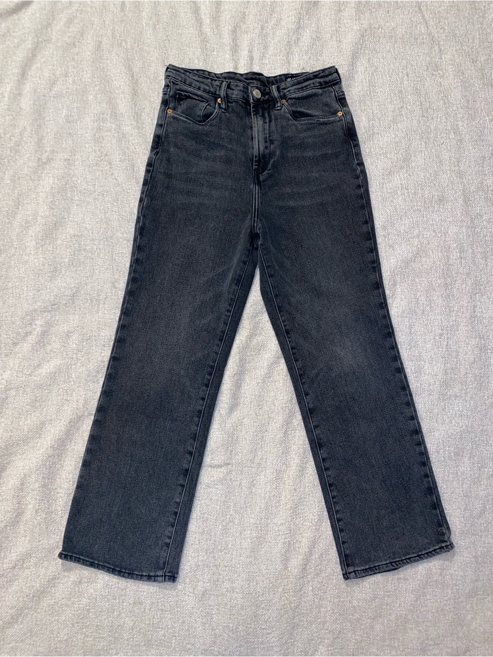 BLANKNYC The Baxter Ribcage Straight Leg Jeans Charcoal Black Size 27